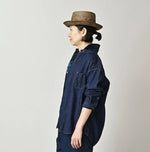 45R Komugi Denim 908 Wide Collar Shirt