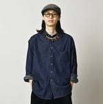 45R Komugi Denim 908 Wide Collar Shirt