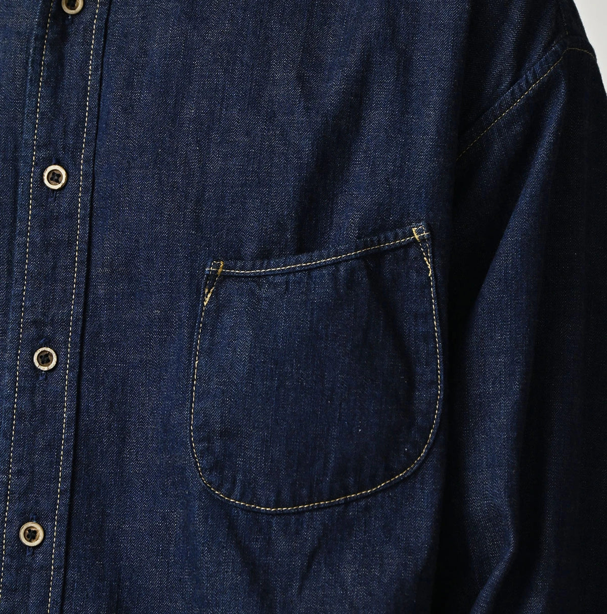 45R Komugi Denim 908 Wide Collar Shirt - Image 13