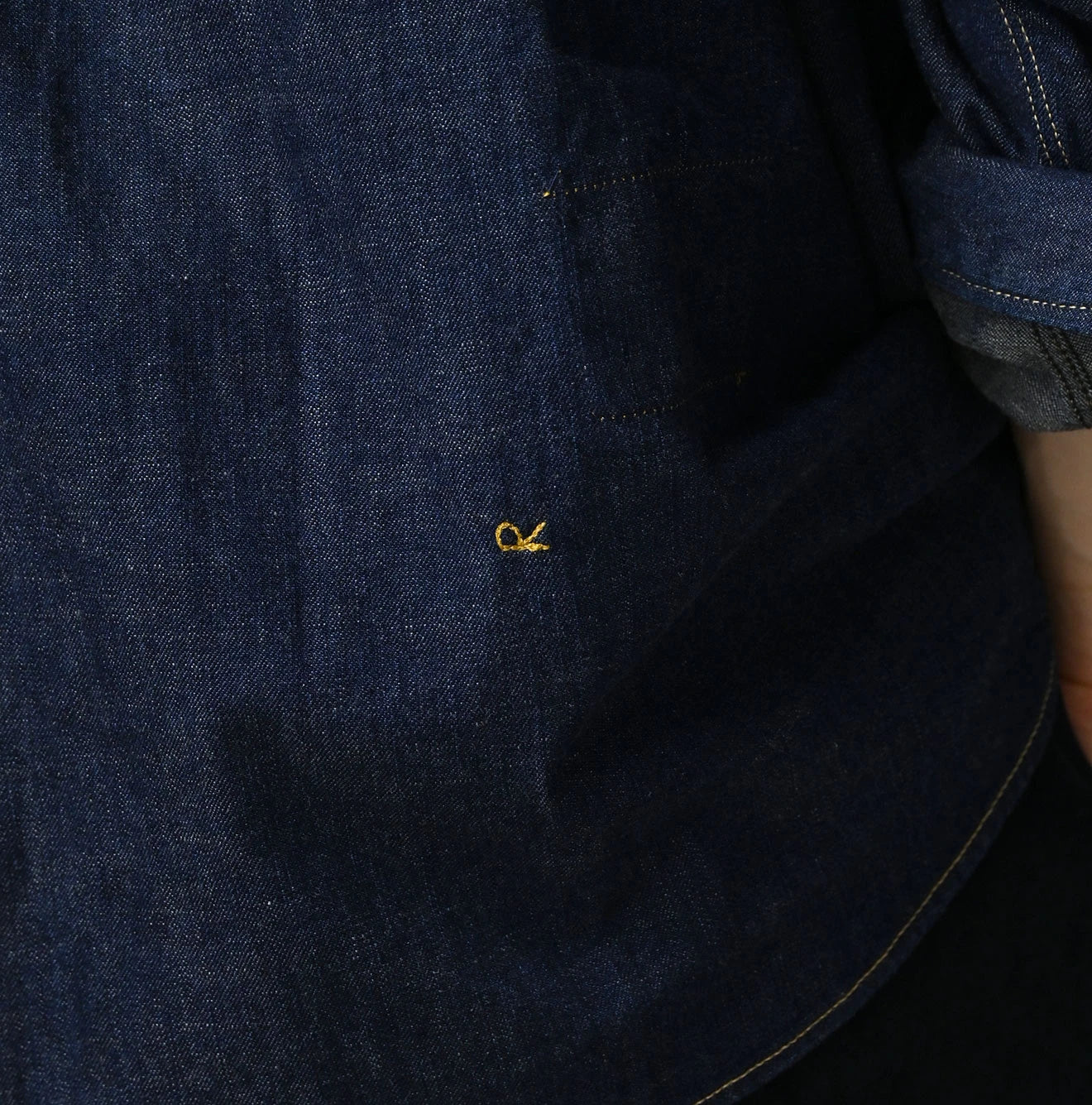 45R Komugi Denim 908 Wide Collar Shirt - Image 15
