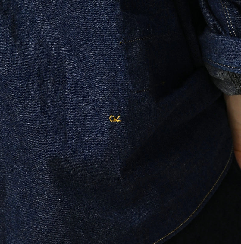 45R Komugi Denim 908 Wide Collar Shirt - Image 15