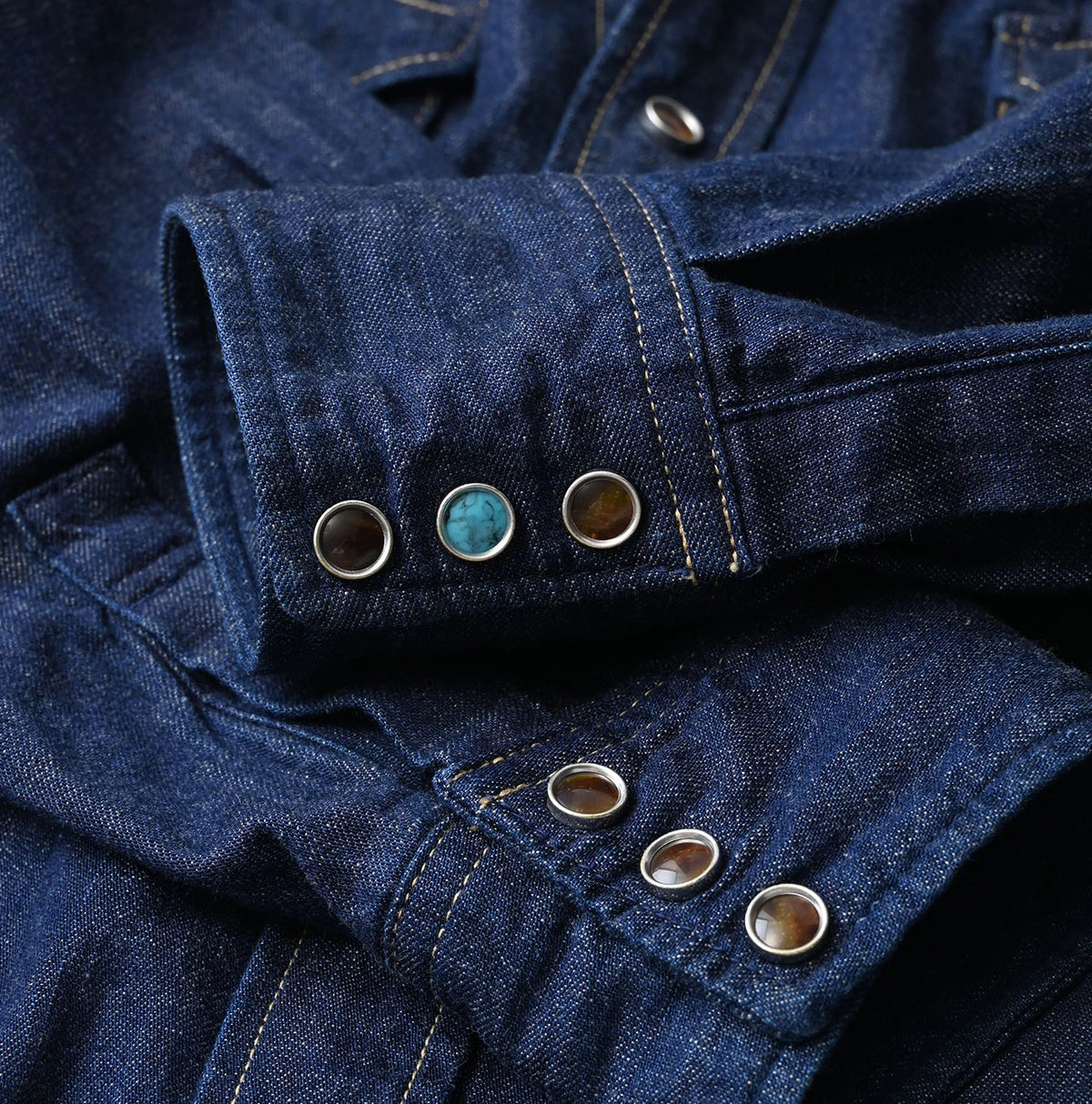45R Komugi Denim 908 Wide Collar Shirt