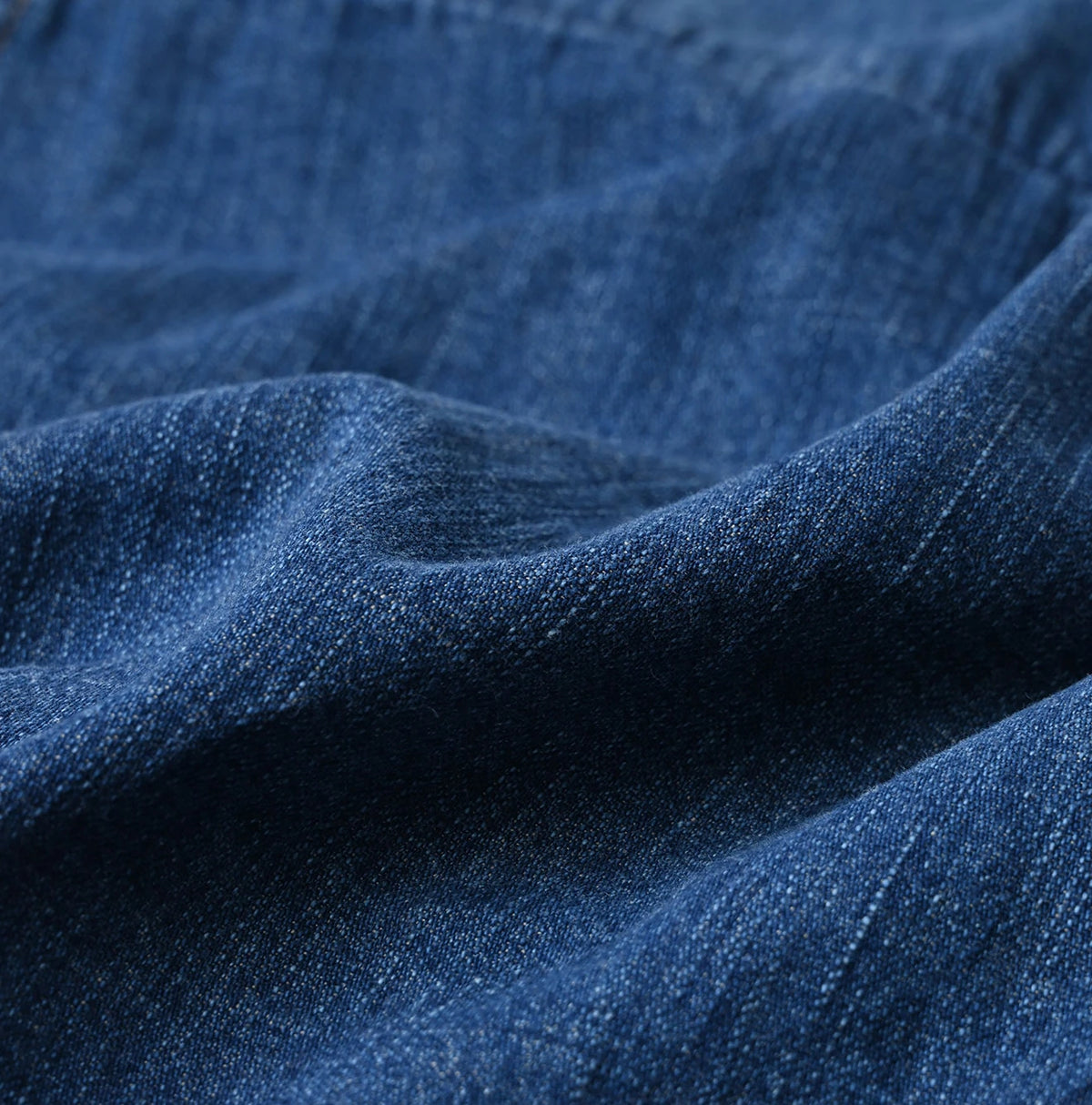 45R Komugi Denim Flare Eastern Blouse