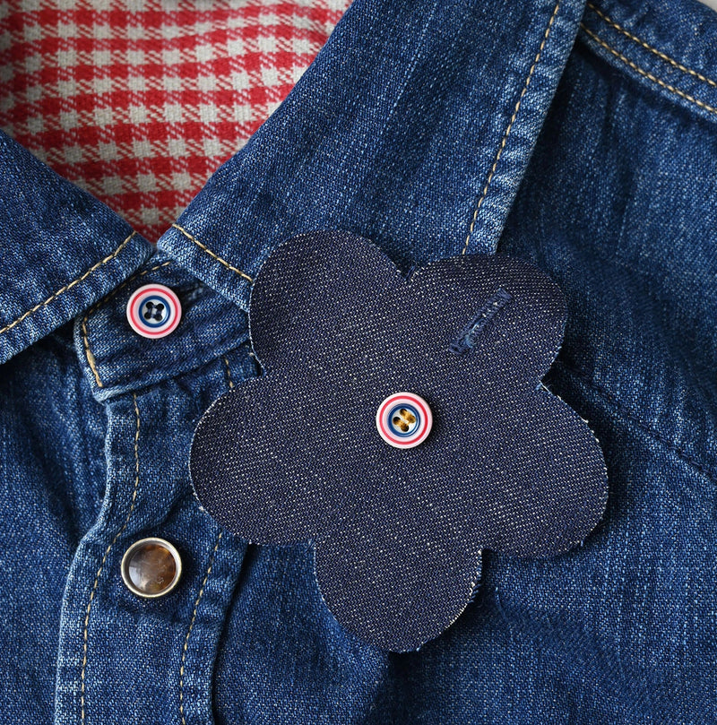 45R Komugi Denim Flare Eastern Blouse - Image 21