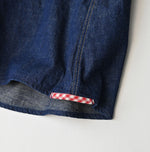 45R Komugi Denim Flare Eastern Blouse