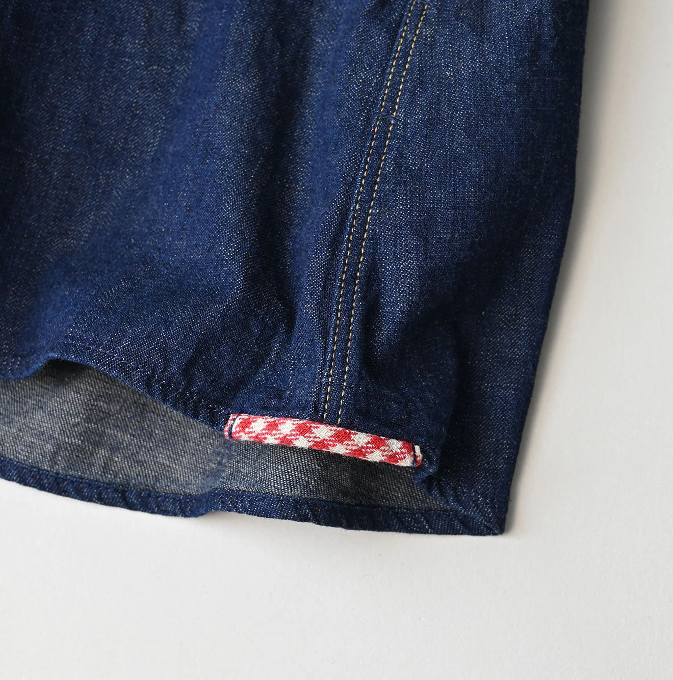 45R Komugi Denim Flare Eastern Blouse - Image 17