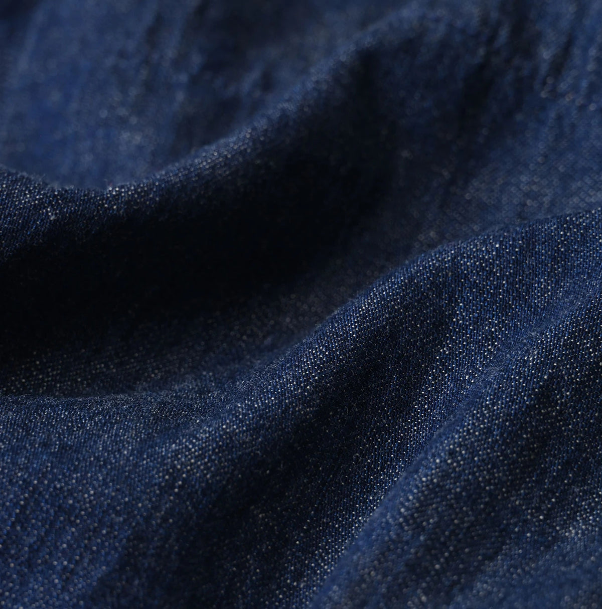 45R Komugi Denim Flare Eastern Blouse