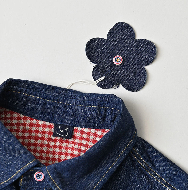 45R Komugi Denim Flare Eastern Blouse - Image 20