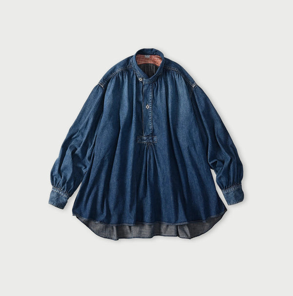 45R Komugi Denim Hechima Blouse