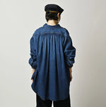 45R Komugi Denim Hechima Blouse