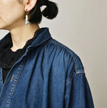 45R Komugi Denim Hechima Blouse