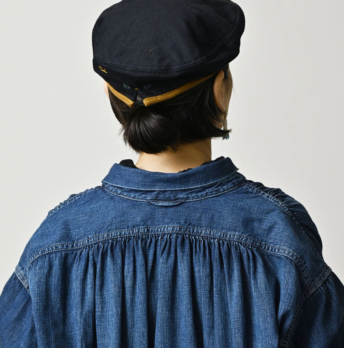 45R Komugi Denim Hechima Blouse
