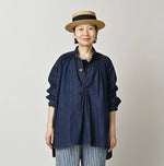 45R Komugi Denim Hechima Blouse