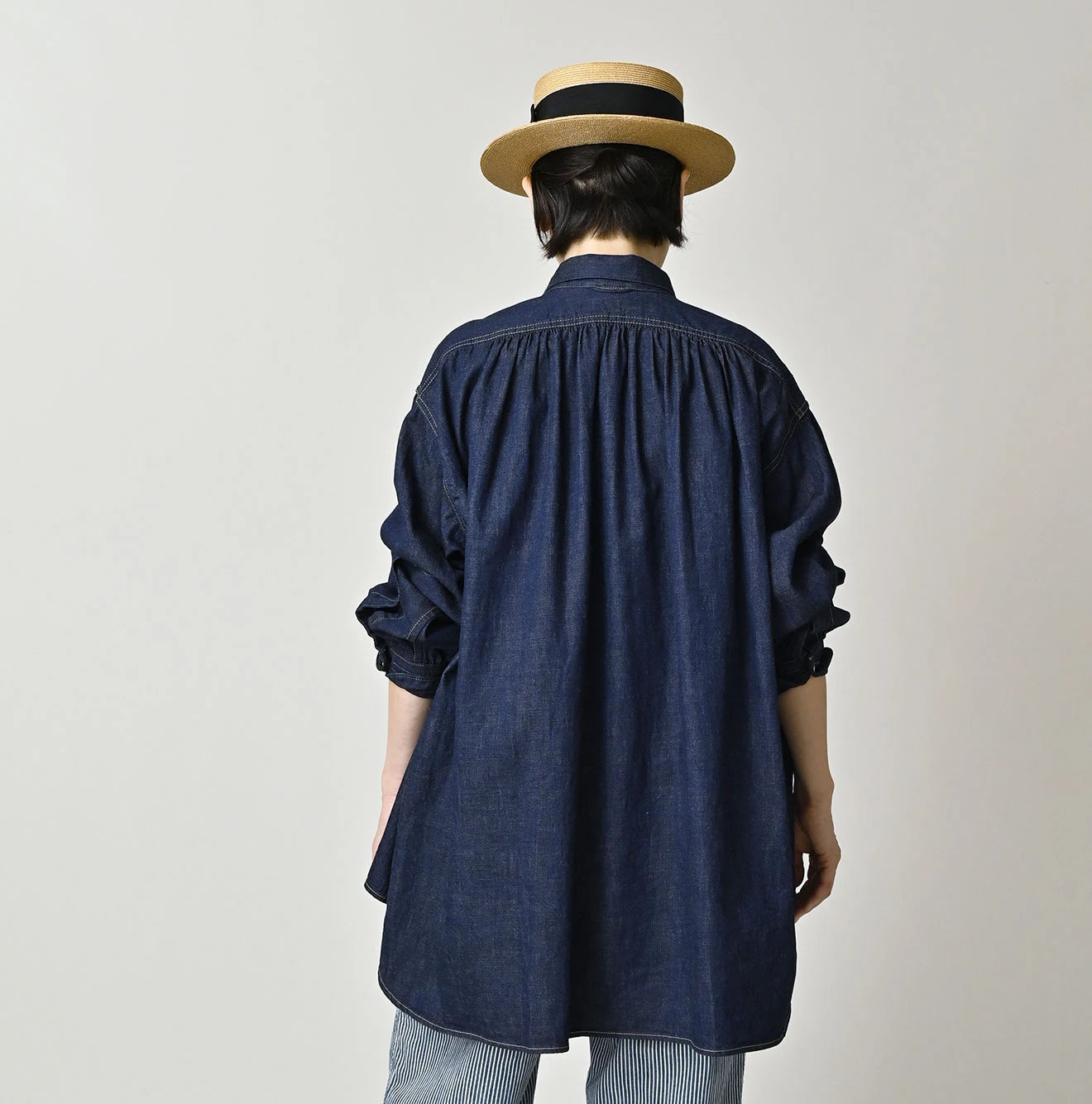 45R Komugi Denim Hechima Blouse - Image 4