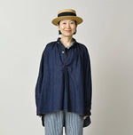 45R Komugi Denim Hechima Blouse
