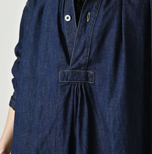 45R Komugi Denim Hechima Blouse