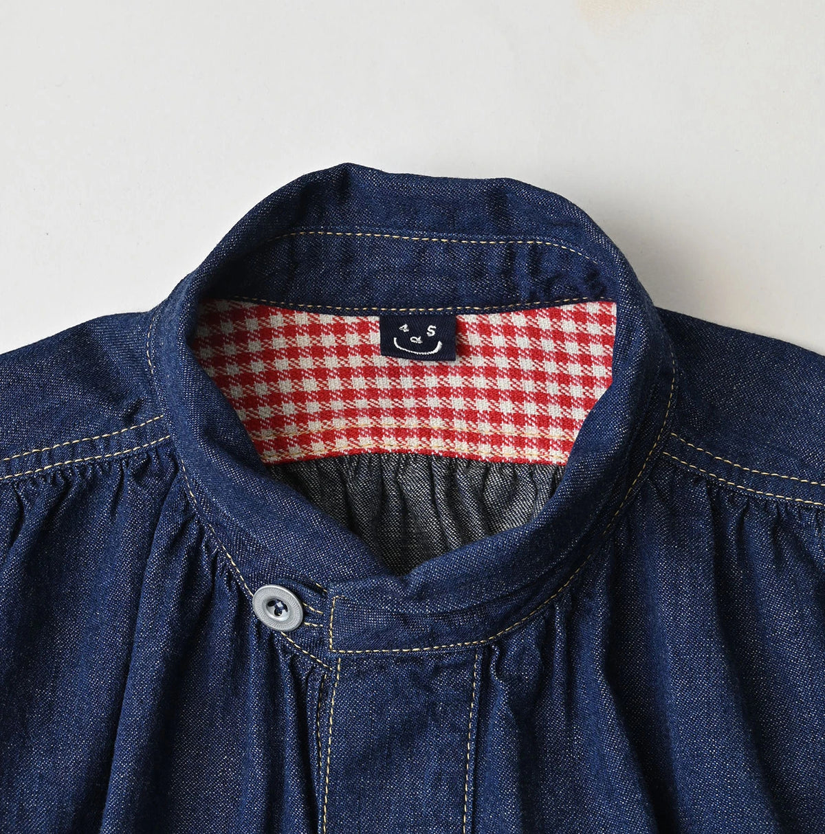 45R Komugi Denim Hechima Blouse