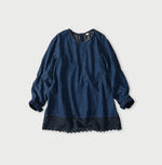 45R Komugi Denim Lace x Blouse