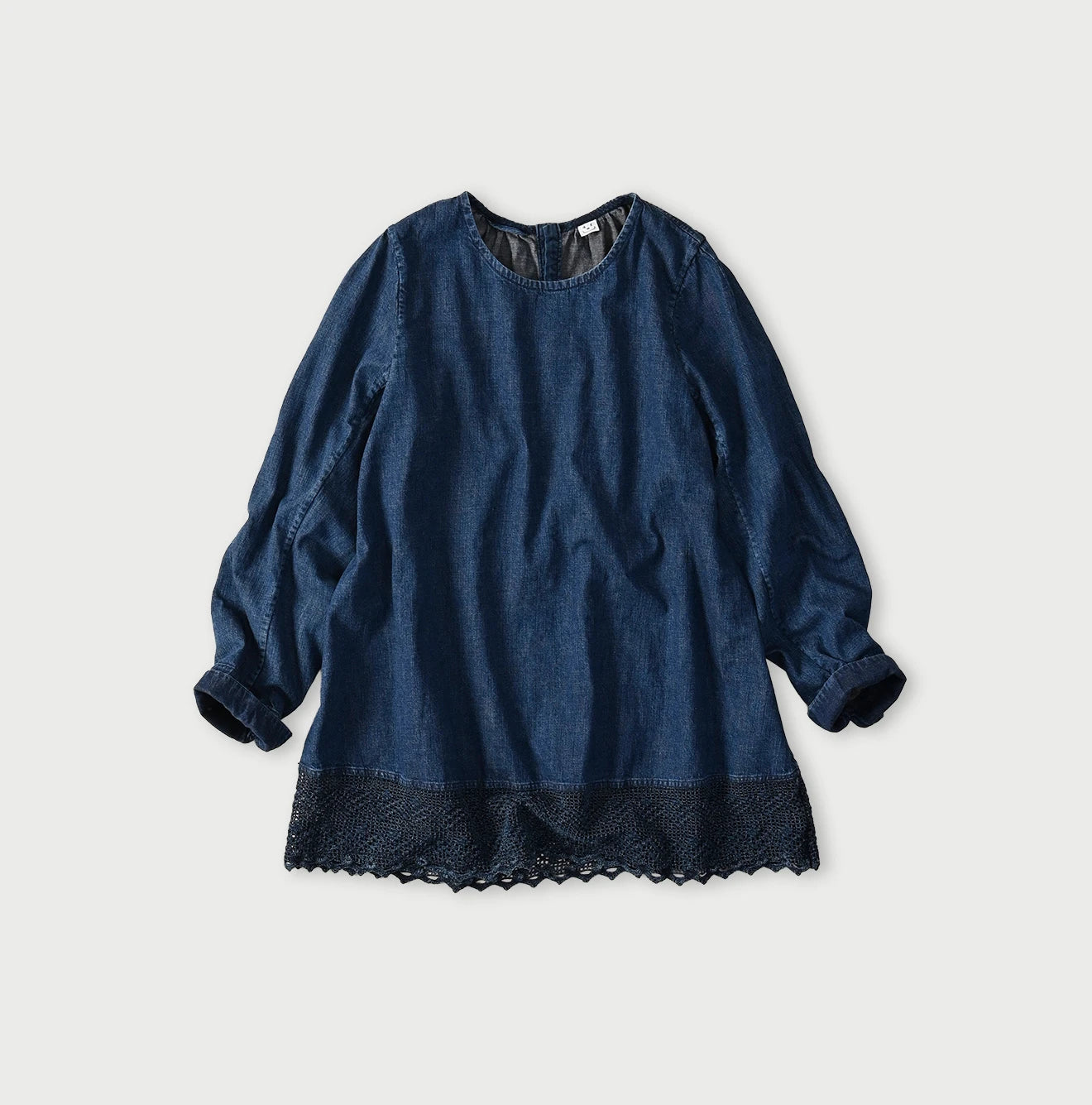 45R Komugi Denim Lace x Blouse - Image 1