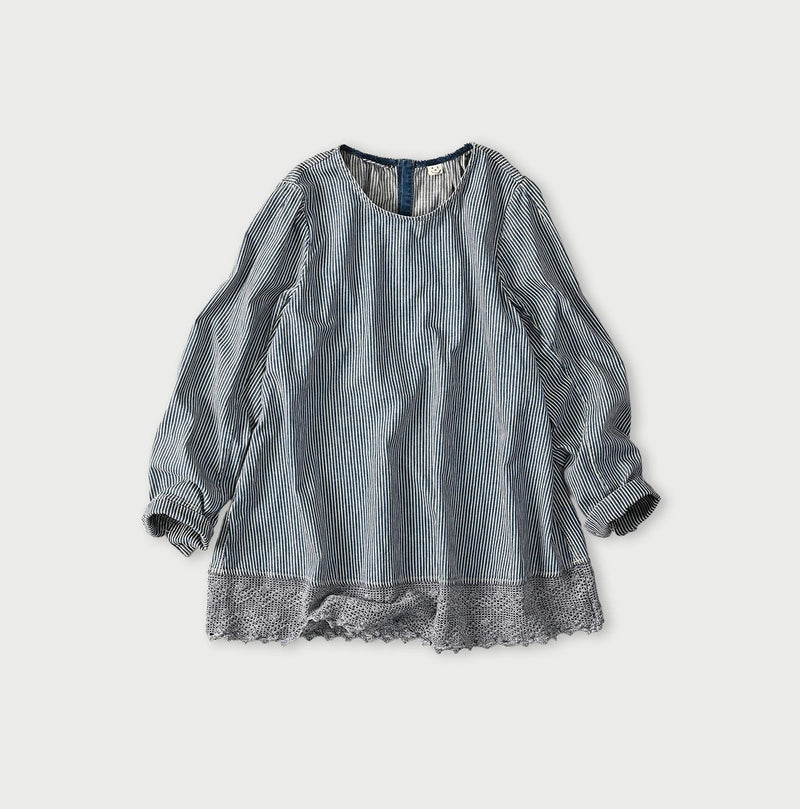 45R Komugi Denim Lace x Blouse - Image 2