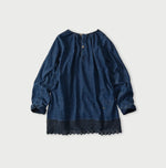 45R Komugi Denim Lace x Blouse