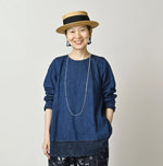 45R Komugi Denim Lace x Blouse