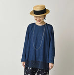 45R Komugi Denim Lace x Blouse