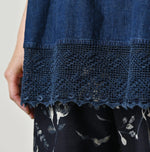 45R Komugi Denim Lace x Blouse