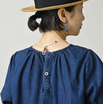 45R Komugi Denim Lace x Blouse