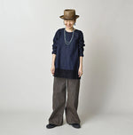 45R Komugi Denim Lace x Blouse