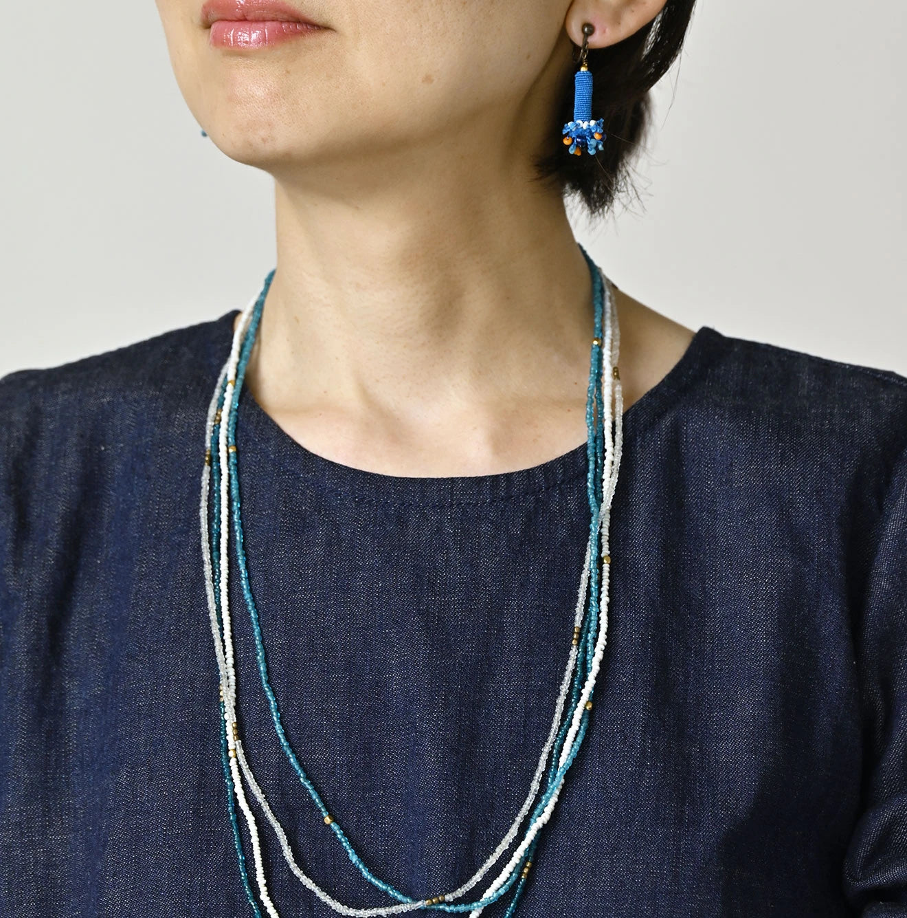 45R Komugi Denim Lace x Blouse - Image 7