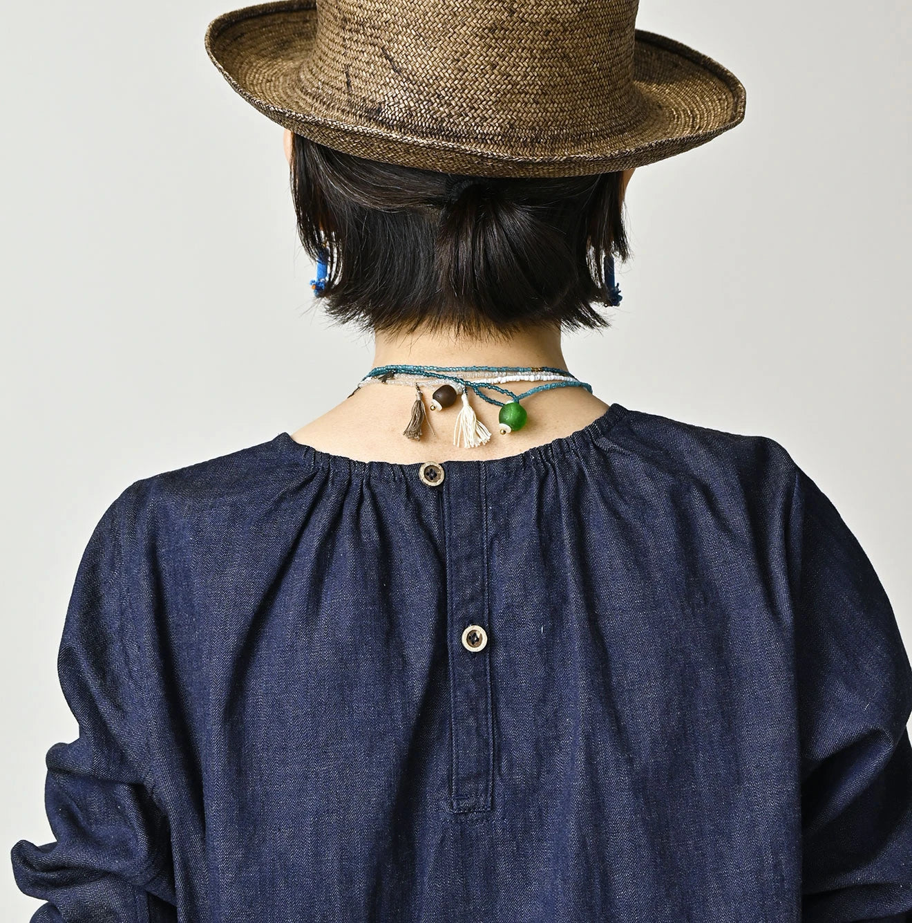 45R Komugi Denim Lace x Blouse - Image 9