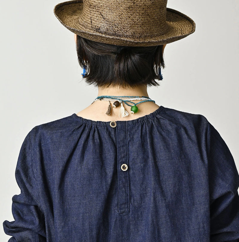 45R Komugi Denim Lace x Blouse - Image 9
