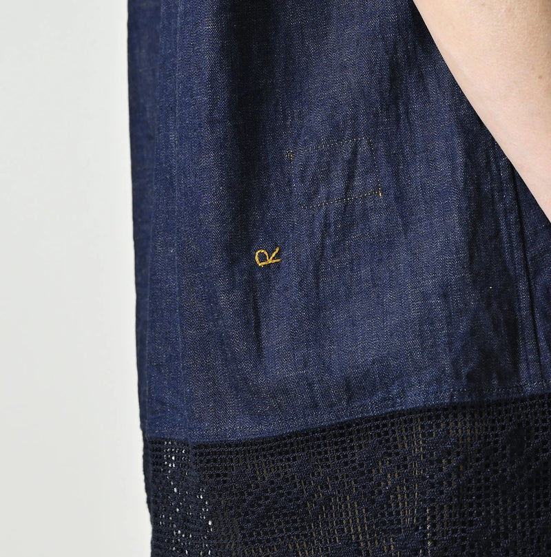 45R Komugi Denim Lace x Blouse - Image 10