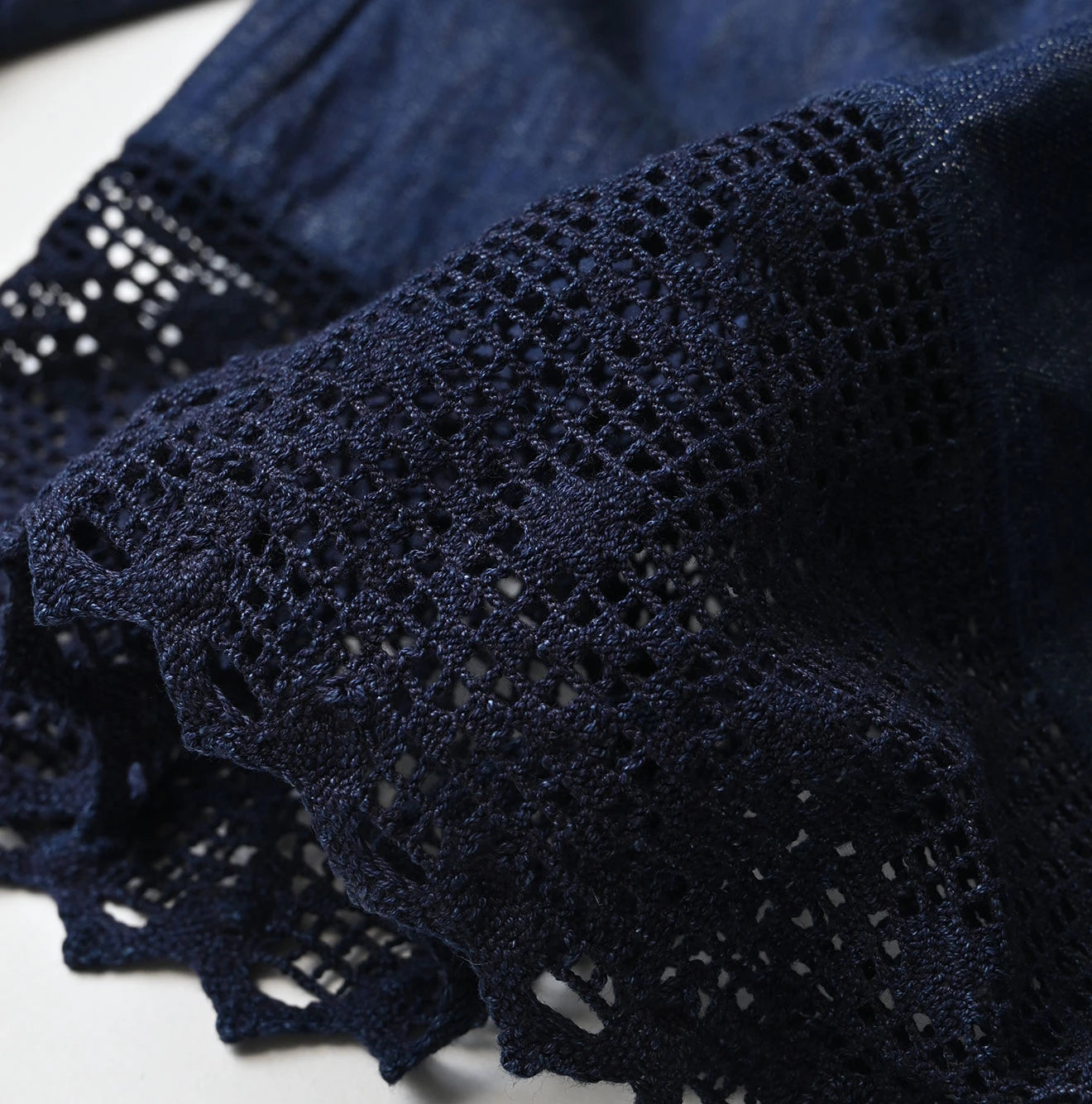 45R Komugi Denim Lace x Blouse - Image 15