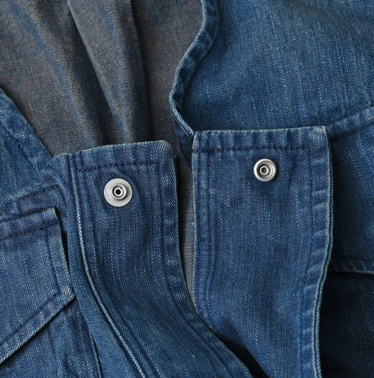 45R Light Mont Brown Denim Posh Vest Distressed