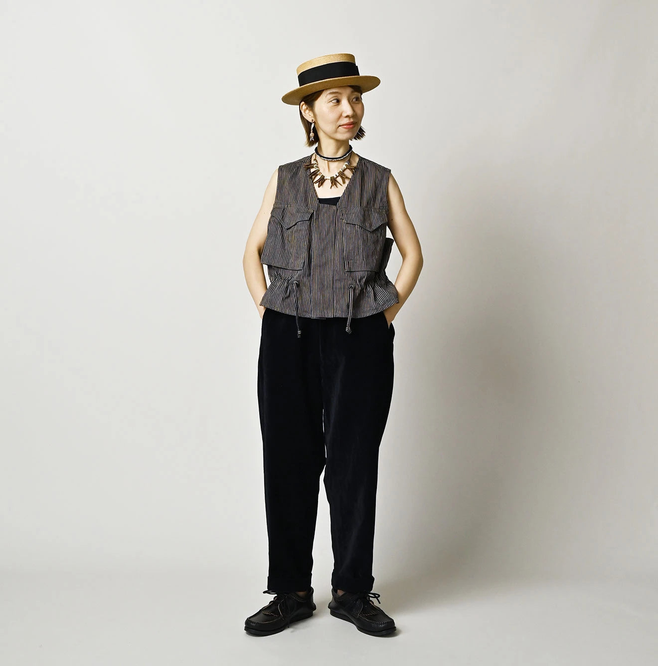 45R Light Mont Brown Denim Posh Vest Nou - Image 3