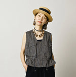 45R Light Mont Brown Denim Posh Vest Nou