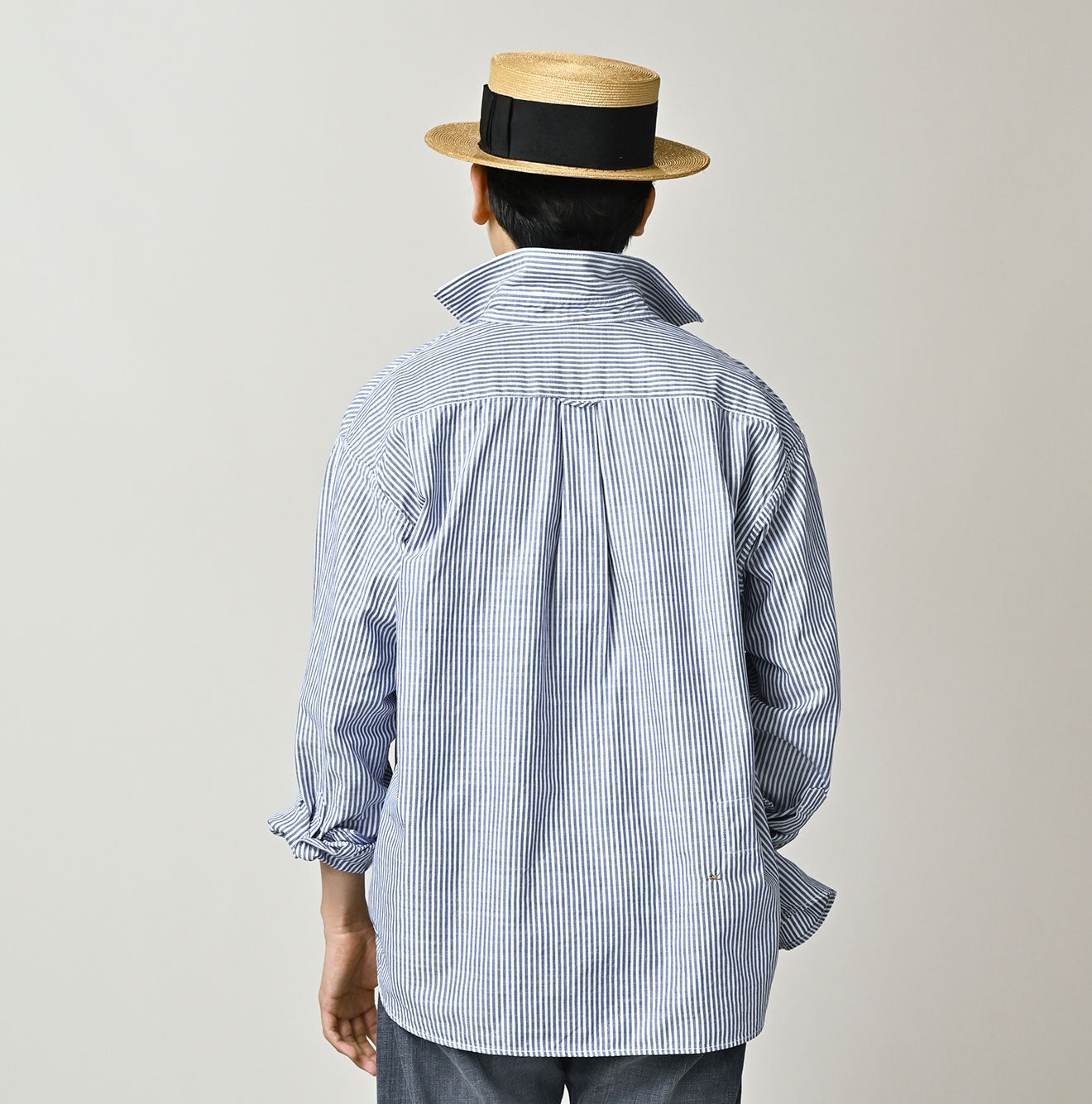45R Supima Oxford 908 Wide Collar Shirt - Image 11