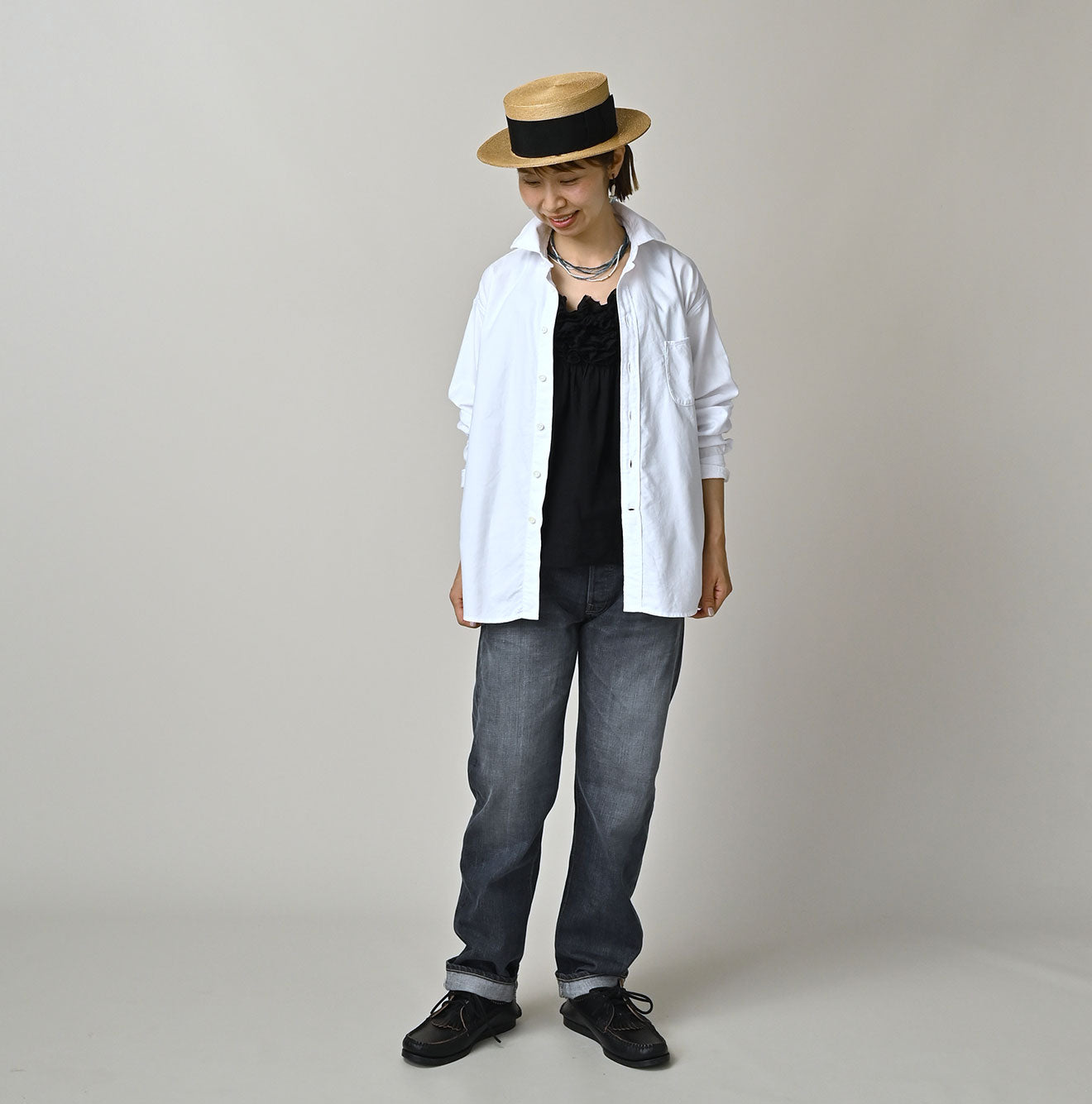 45R Supima Oxford 908 Wide Collar Shirt - Image 3