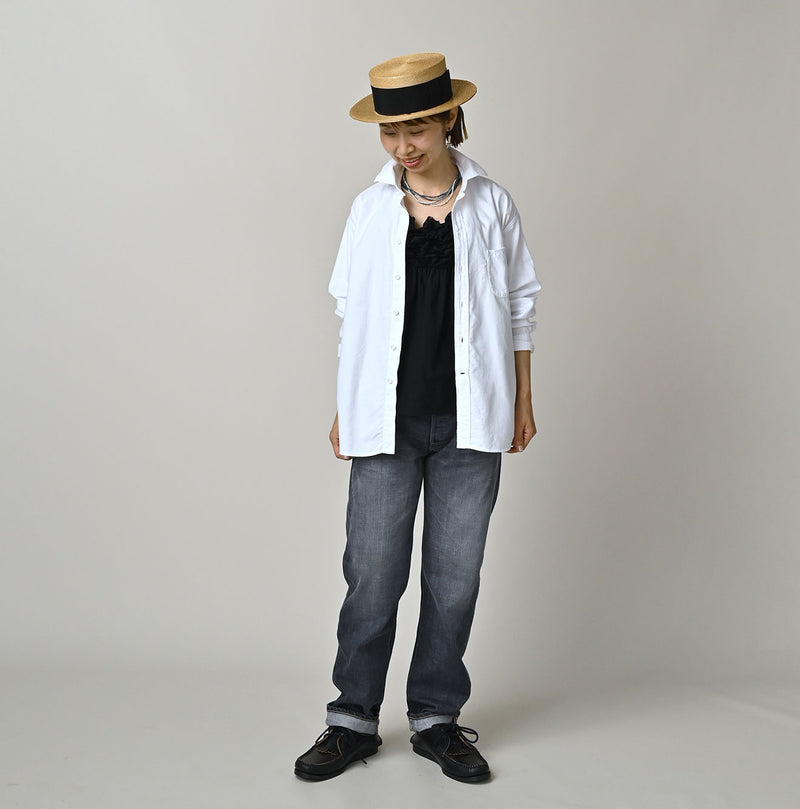 45R Supima Oxford 908 Wide Collar Shirt - Image 3