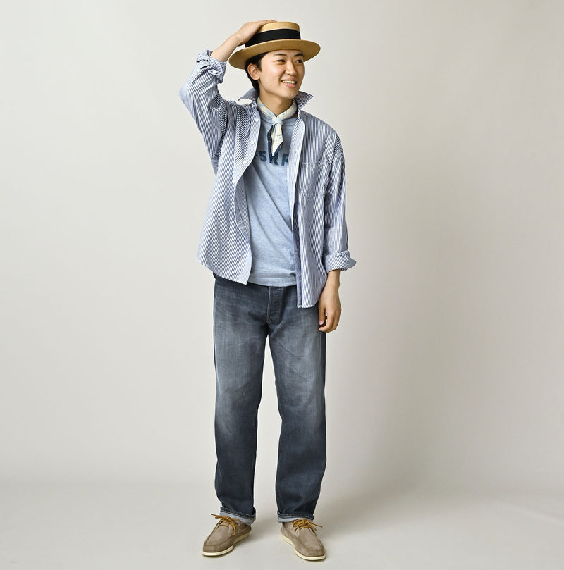 45R Supima Oxford 908 Wide Collar Shirt - Image 4