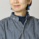 45R Indigo Hickory Komugi Denim Hechima Blouse (Distressed)