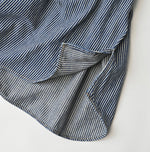45R Indigo Hickory Komugi Denim Hechima Blouse (Distressed)
