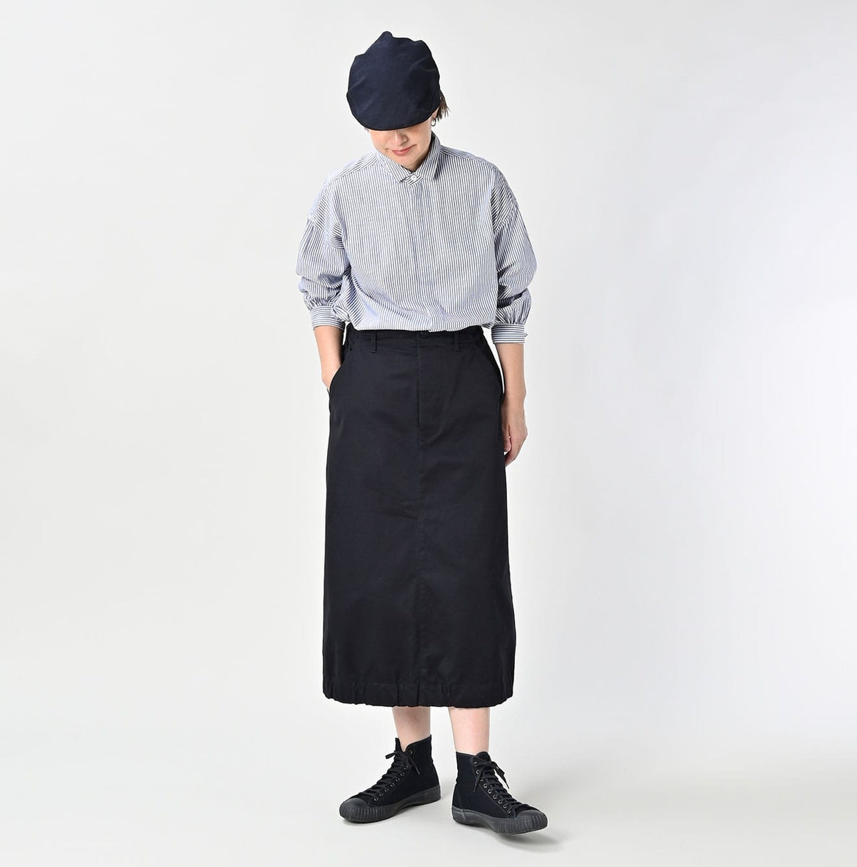 45R Two-ply Chino Chigo Skirt