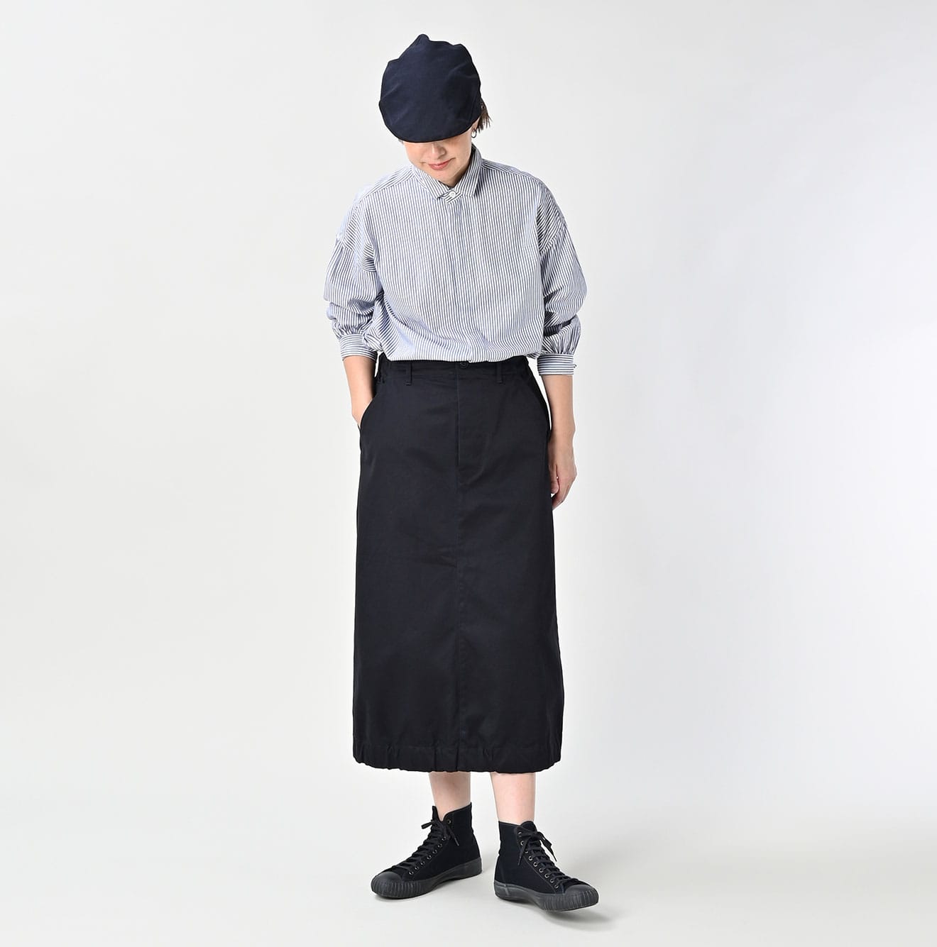 45R Two-ply Chino Chigo Skirt