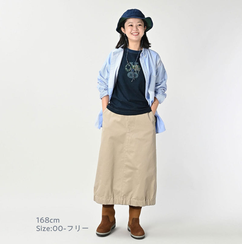 45R Two-ply Chino Chigo Skirt