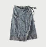 45R Komugi Denim Lace x Wrap Skirt