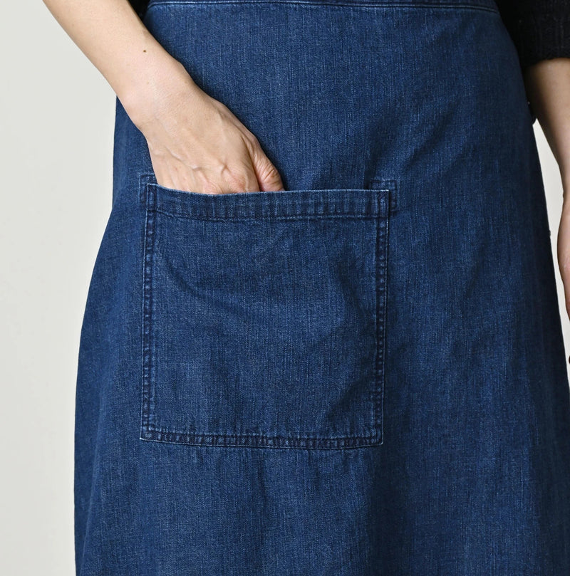 45R Komugi Denim Lace x Wrap Skirt - Image 8