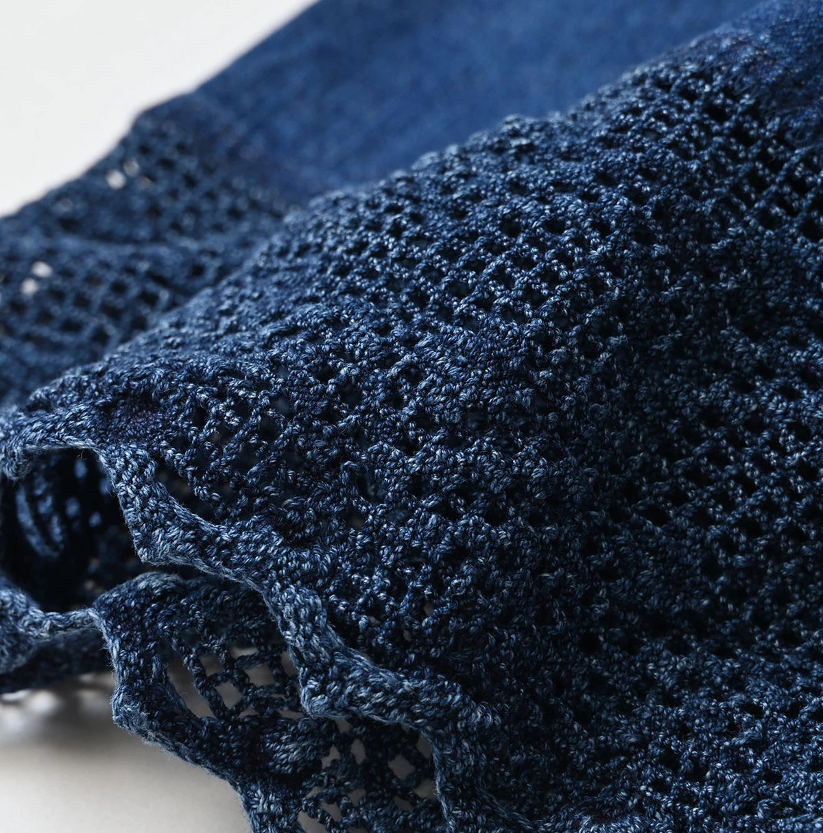 45R Komugi Denim Lace x Wrap Skirt
